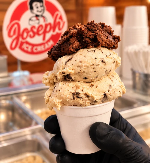 Sorvete artesanal de Creme com Chocolate Joseph Ice Cream